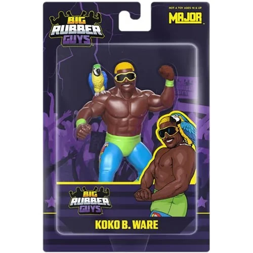 IN STOCK! Major Big Rubber Guys Koko B. Ware Posed Action Figure from WWE/WWF