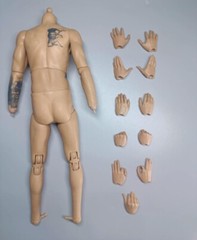 1/6 Luka Doncic Tattoo Male Figure Pale/Tan Body w/ hands for Enterbay ❶USA❶