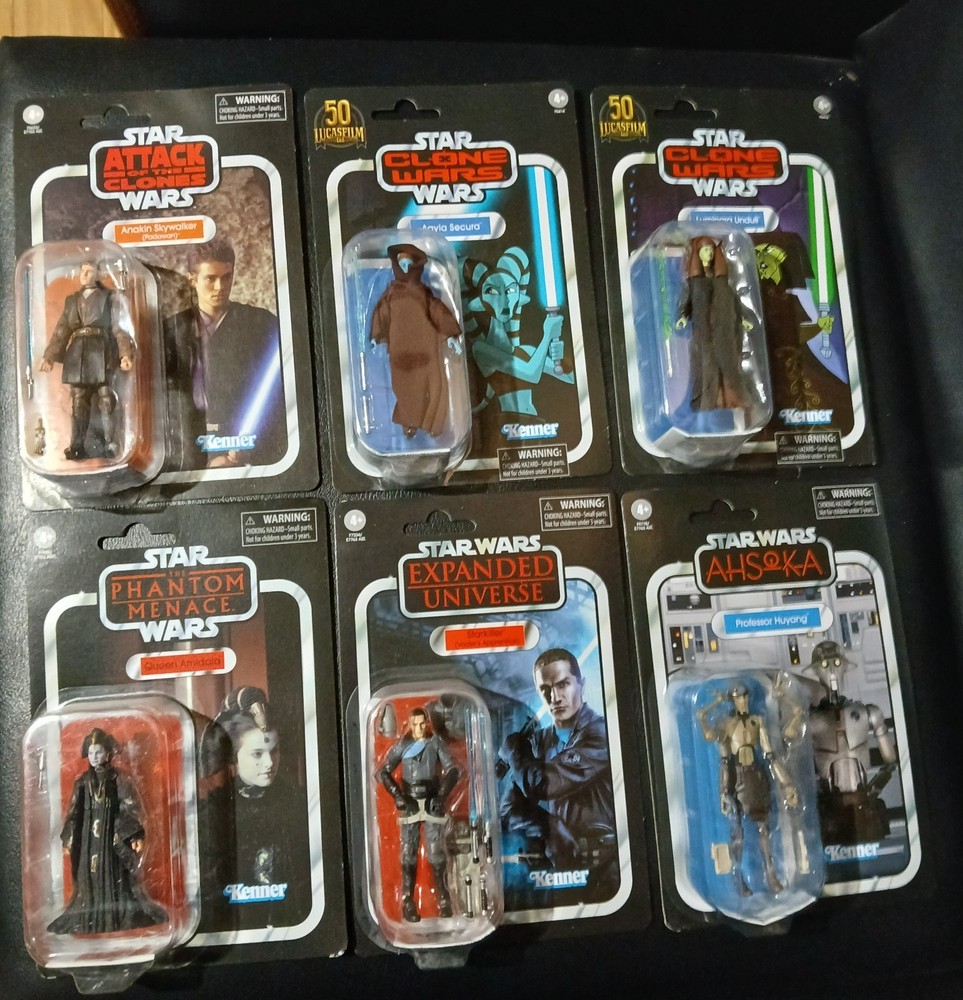 Star Wars VINTAGE COLLECTION Lot of 6 New Starkiller, Anakin, Aayla Secura