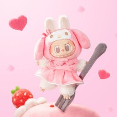 Pop Mart The Monsters x Sanrio Labubu Hello Kitty Plush Doll Pendant New OpenBox