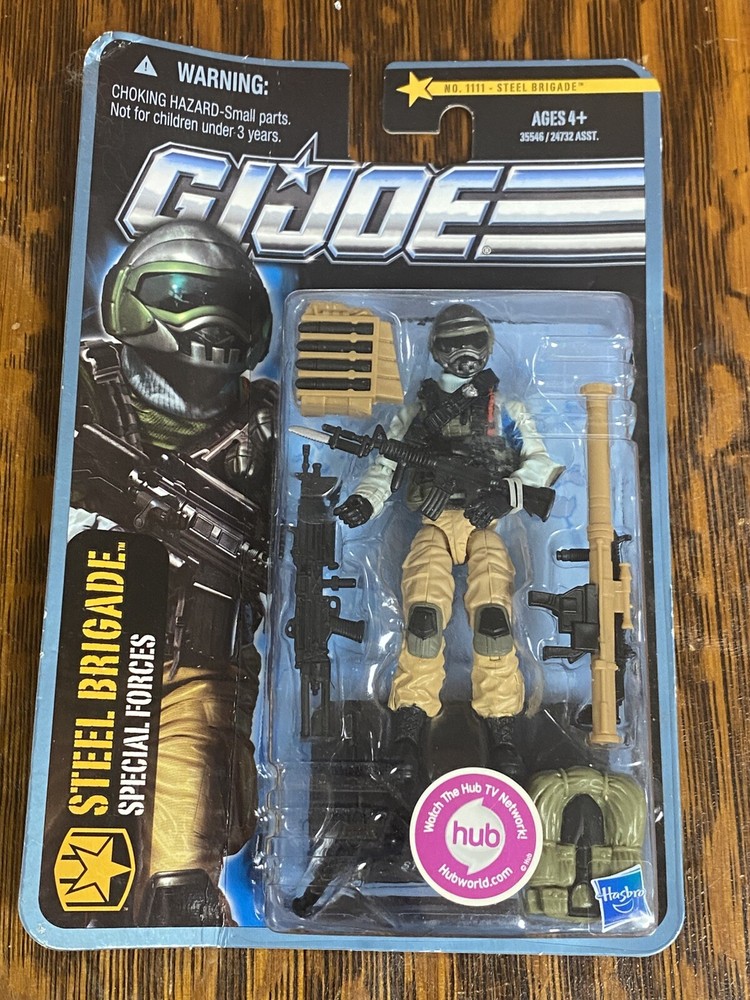 GI JOE PURSUIT OF STEEL BRIGADE #1111 SPECIAL FORCES! ROUGH CARD SEALED! POC