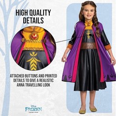 NEW Disney Official Frozen ANNA Girls Costume Size 3 to 4 Years