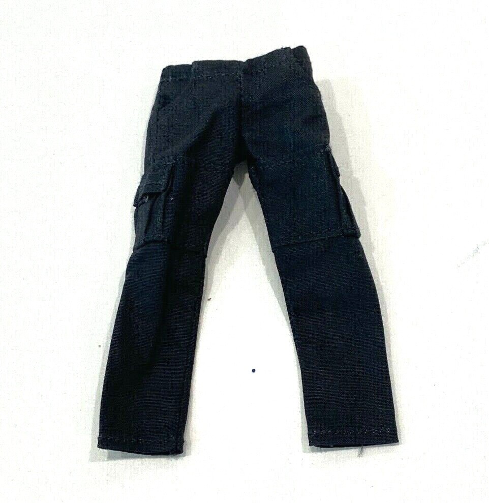 SU-CGS-BLK: 1/12 Slim Black Cargo Pants for Mezco Nota Nota ML Slim Body