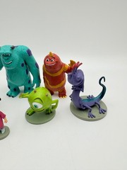 Monsters Inc Action Figures Lot BOO Randall Roz Deluxe Pack 6 PCS