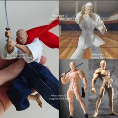Wind Toys 1/12 Male Flexible Joint Body 16cm White Articulated 6″ Action Figure
