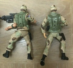 Army Military Action Figures with Accessories Toys Hobby Vintage Camo Lot of 4