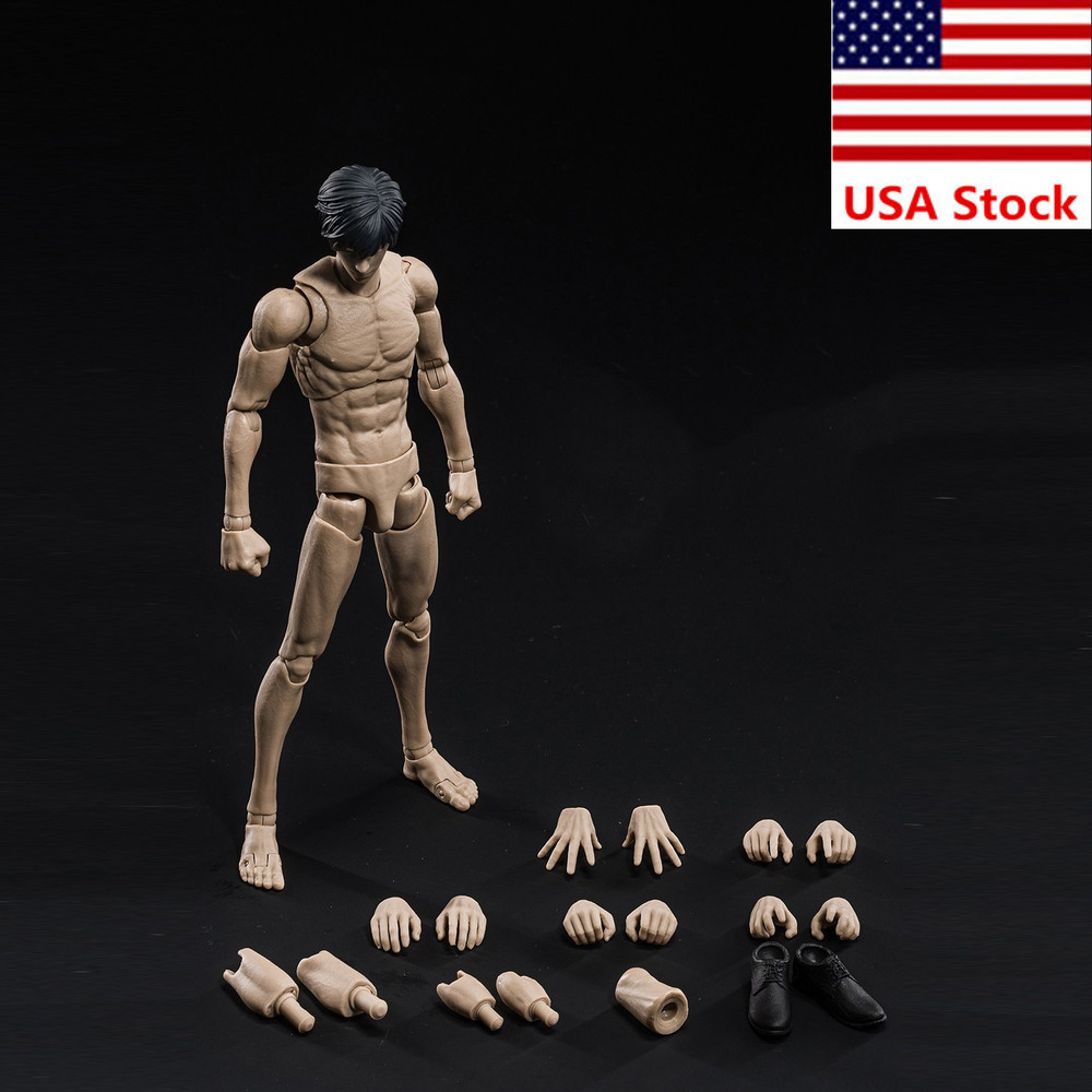 VTOYS X BMS VB003 1/12 Male Yellow Flexible Joint Body &Head 6″Action Figure