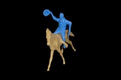 Cavalry The Duke Western Horse Soldier Custer 54mm toy soldiers Marx playset