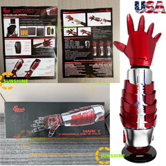 US!!! Autoking Iron Man Helmet MK5 1/1 Voice-controll Mask or Reactor Base Stand