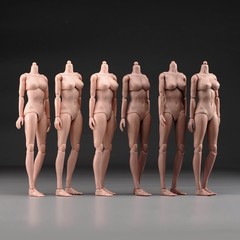 USA 1/6 Super Large Bust Female Action Figure Body Suntan Skin For 12inch Figure