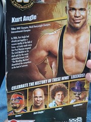 WWE Elite Collection Legends Series 26 Kurt Angle 6″ Figure New Damaged Box