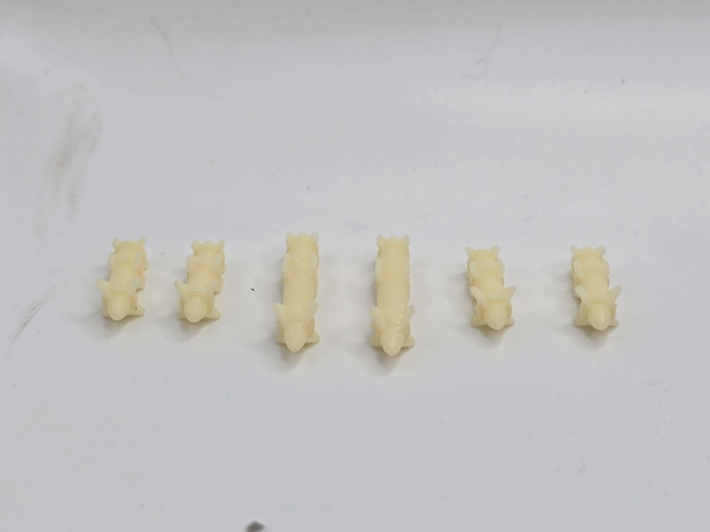 3d Printed METAL HEAD REPLACEMENT MISSLES 1:12 GI Joe Classified SEE DESCRIPTION