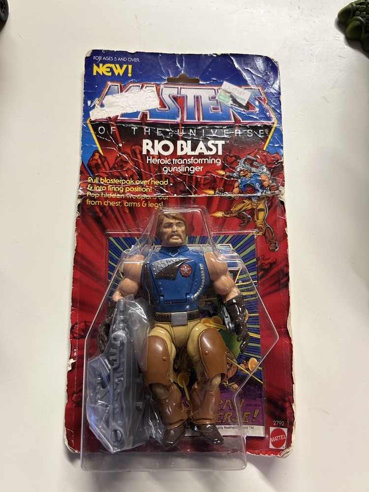Vintage Rio Blast Moc Motu Masters Of The Universe 1986 Mattel
