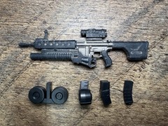 Valaverse Action Force Weathered Assault Rifle XtraMags Fodder GI Joe Classified