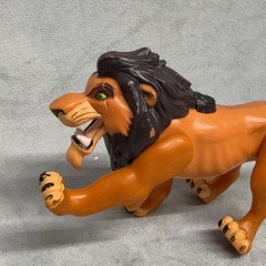 Disney The Lion King Scar Action Figure Brown 5in Plastic Toy Loose Villain