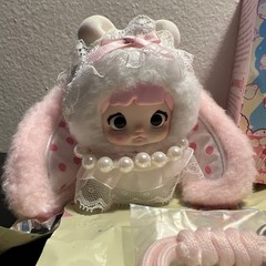 A62 Nommi Baby Sweetheart Bunny Plush Pendant (Mousse Sweet) Confirmed-AUTHENTIC