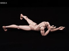 MX02-A 1/6 Male Body Europe Skin Flexible Joint with Neck For 12” Head Sculpt