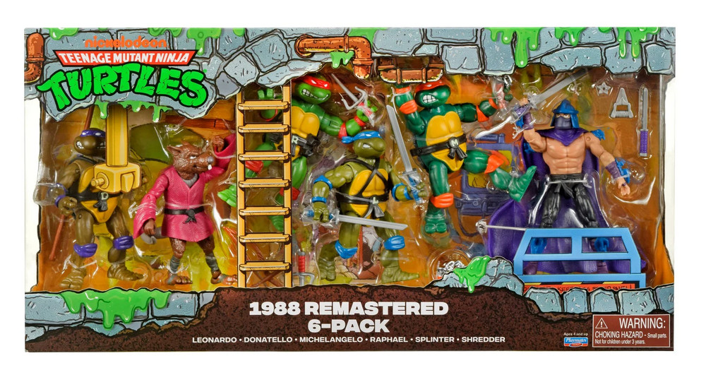 Teenage Mutant Ninja Turtles 1988 Remastered Leo/Don/Mike/Raph/Splinter/Shredder