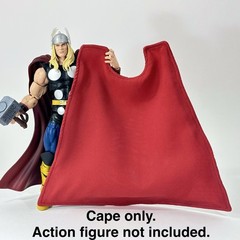 Red Wired cape for Marvel Legends 80th Thor 6″ action figure 1/12 Scale Custom
