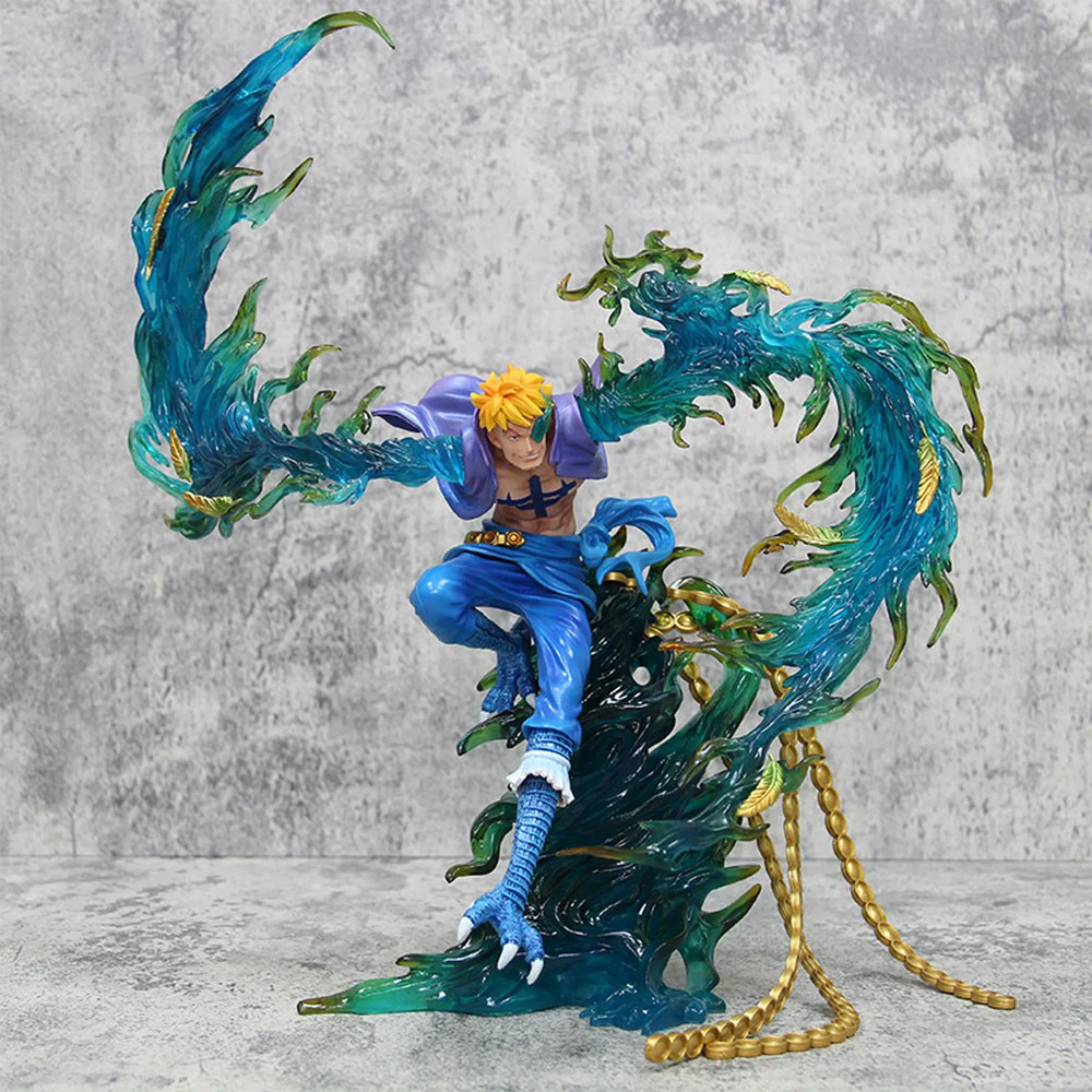 33CM One Piece Marco Flying Ver. Whitebeard Pirates PVC Action Figure