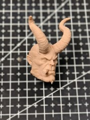 1/12 1/4 1/6 1/18 Unpainted Hellboy Comics Baron Head Carved Model Toys