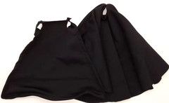 SU-DV-CPBS: 1/12 Black Fabric wired cape & robe for Star Wars 6″ Darth Vader