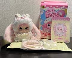 A62 Nommi Baby Sweetheart Bunny Plush Pendant (Mousse Sweet) Confirmed-AUTHENTIC