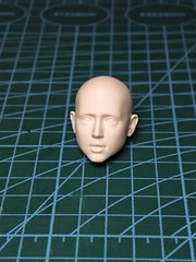 1:6 Painted Joi Ana de Armas Head Sculpt Carved Model & Rooted Hair