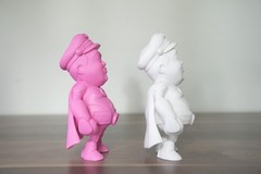 Coarse Toys Tanman Tan Man White & Pink Limited to 1111 pieces each