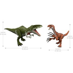 Jurassic World 2-Pack of Dinosaur Figures Giganotosaurus &