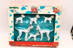 Extremely RARE Justoys Bend-Ems 101 Dalmatians 6-Piece Gift Set ON CARD New**