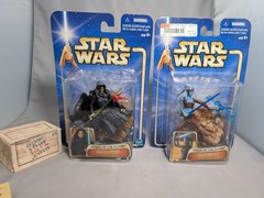 Star Wars Attack of the Clones Barriss Offee and Aayla Secura Figures Crush