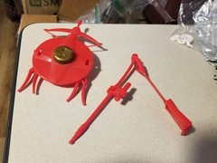 Vintage 1995 Power Rangers Shogun Megazord 6 Red Weapons Lot Set