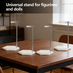 4PCS Clear Action Figure Stand Action Display Holder Metal Support Arm