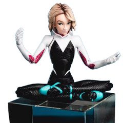 Spider-Man:Into The Spider-Verse Spider-Gwen & Spider-Ham 1:12 SV-Action Figure