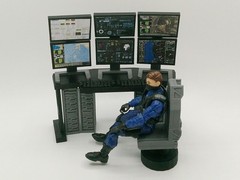 1:18 Scale Command Center Computer Diorama Set for 3.75″ JoyToy GI JOE Figures
