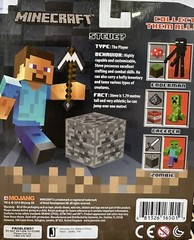 Minecraft Overworld Steve with Coal Block New in Package