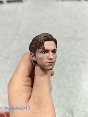US 1/6 Spider-Man Tom Holland Head Sculpt Carved For 12″ Male Action Figure Body