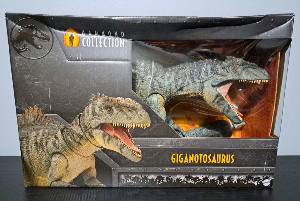 Mattel Giganotosaurus Jurassic World Hammond Collection 1/18 scale figure *MIB*