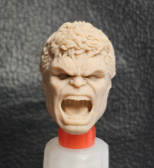Custom Hulk Head Sculpt Version 2 1/12 1/10 1/6 Unpainted