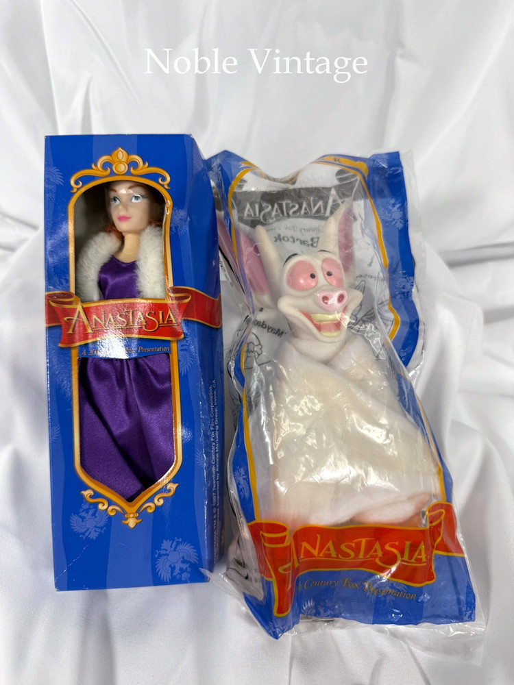 1997 20th Century Fox Anastasia 8″ Figure Premium With Bartok Lot – G5B