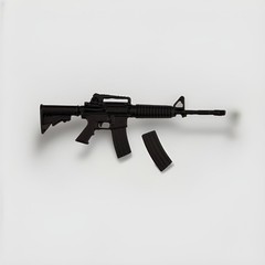 1/12 scale M4 Assault Rifle Soldier Weapon Model Toy for 6″ Action Figure Doll