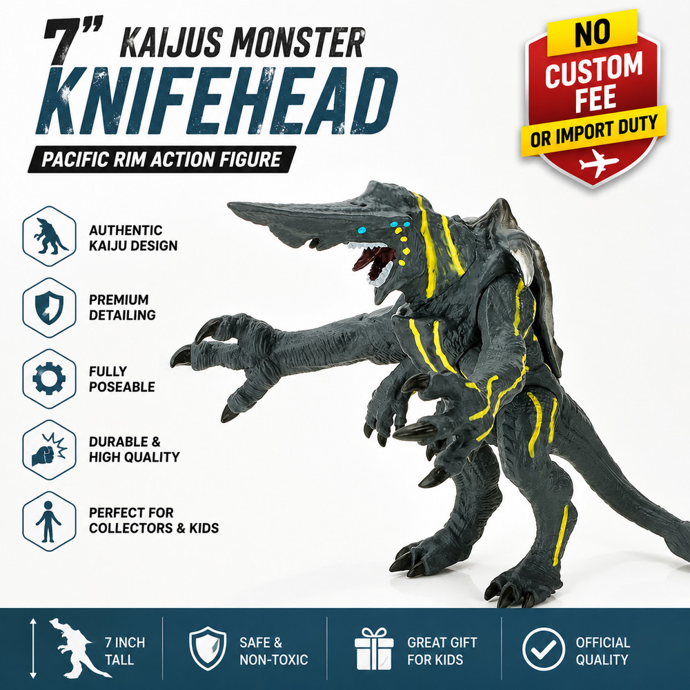 7″ Kaijus Monster Knifehead Pacific Rim Action Figure Kaiju Toy USED Bulk