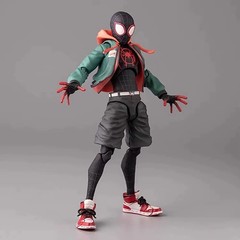Spider-Man Action Figure Miles Morales In to The Spider Verse Toy Gift With Box.