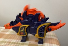 Power Rangers Super Ninja Steel Stegosarus Zord Bandai Rev Up Spinning Blade