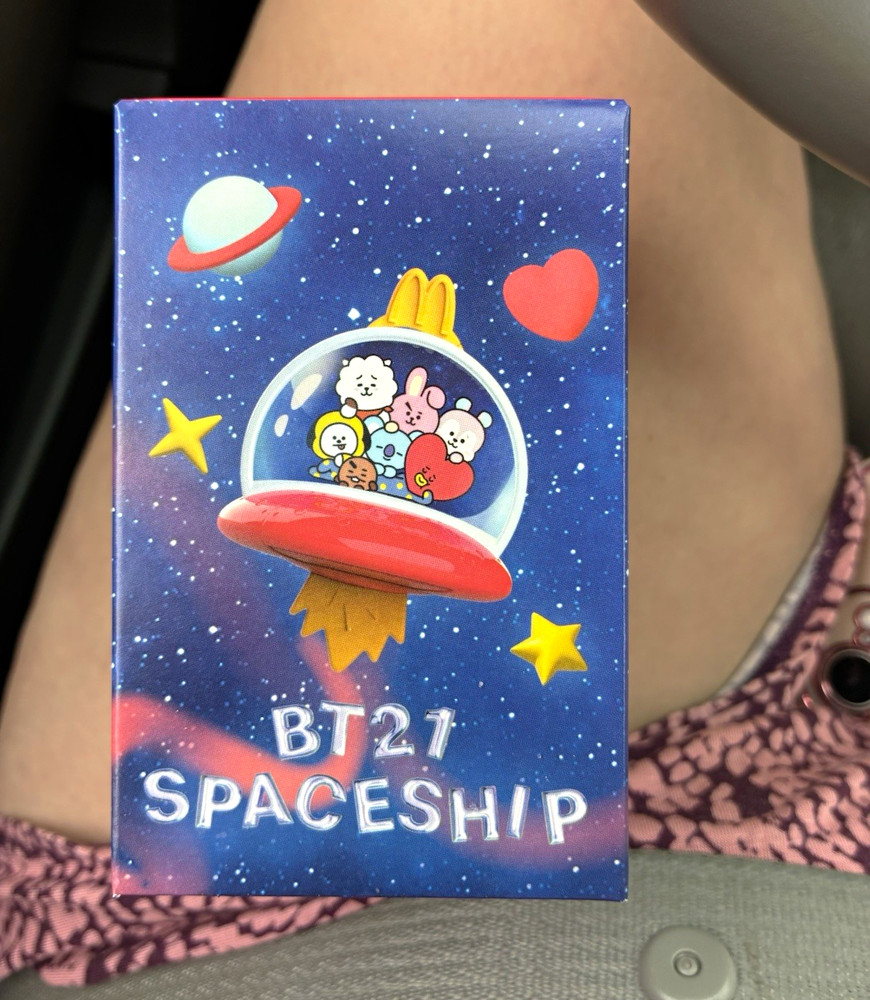 McDonald’s BT21 Space Ship Boxed Figure Toy, RJ Cooky Chimmy Tata, Multicolor