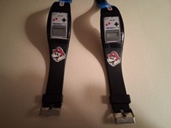 2 Vintage NINTENDO GAME BOY Wrist Watches, 1992 NO BATTERY made by Sasco INC.