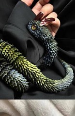3D Printed Snake 24 inch Viper Snake Flexible Snake Fidget Toys Desk Decor Gifts