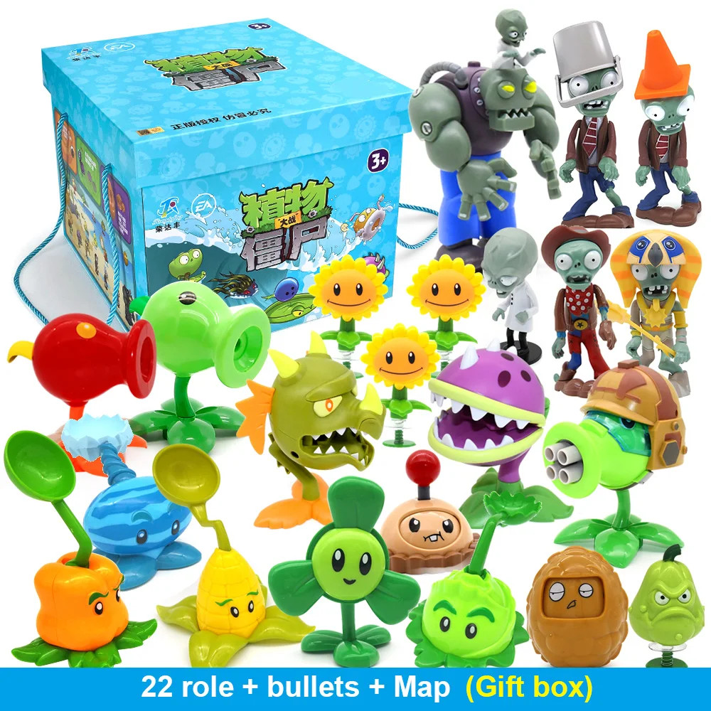 New Role 2 PVZ Toys Full Set Gift for Boys Box-Packed Children’S Dolls Action F