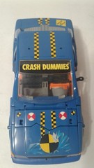 Vintage Crash Test Dummies Red and blue Car Incomplete For Parts As Is